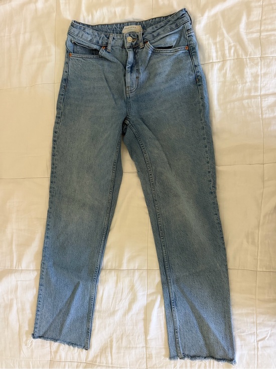 Topshop Denim - Topshop Light Blue Straight Jeans